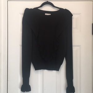 Black sweater with bells sleeves